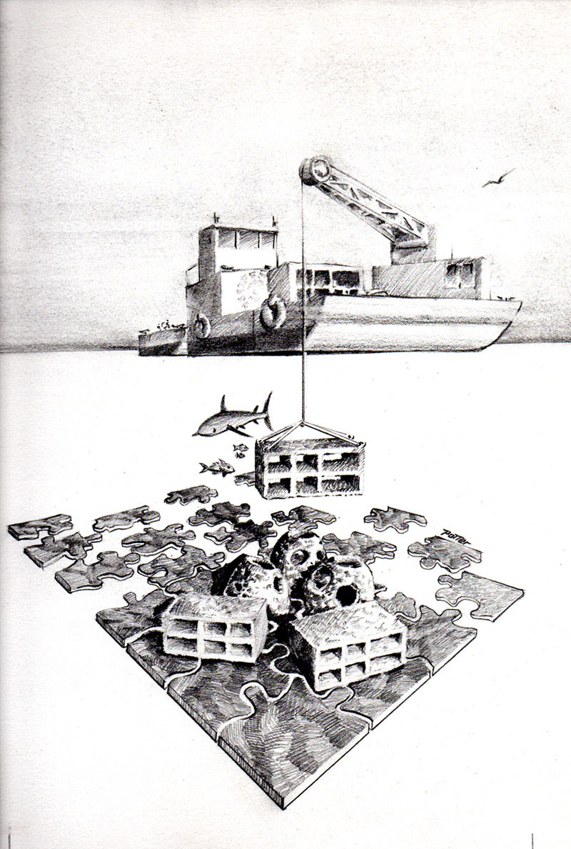 artificial reef drawing