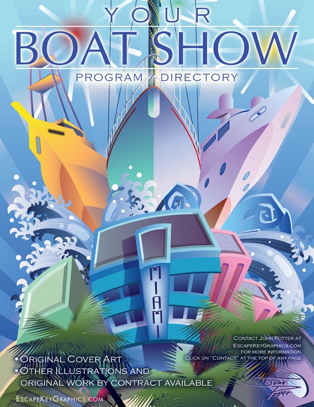 Boat Show Illustrations