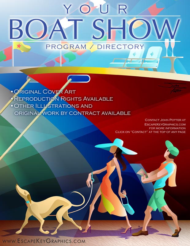 Boat Show Cover Art - Freelance Artist