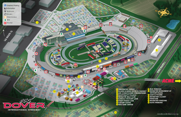 Dover International Speedway Map