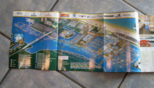 Map as it appears in Yachts International Magazine