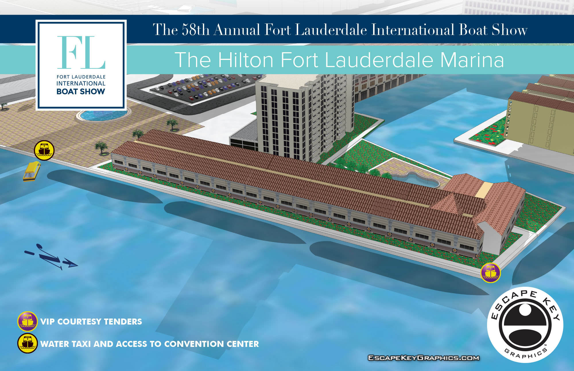 Fort Lauderdale International Boat Show map