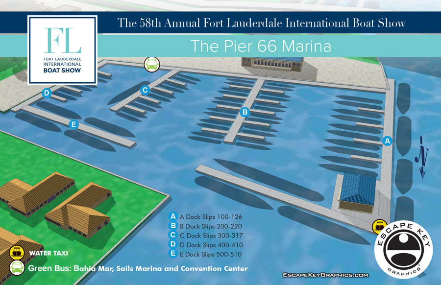 Fort Lauderdale International Boat Show map