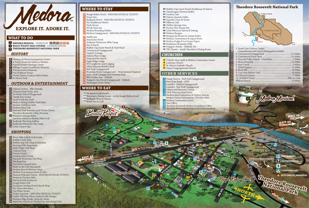 Medora, North Dakota Map