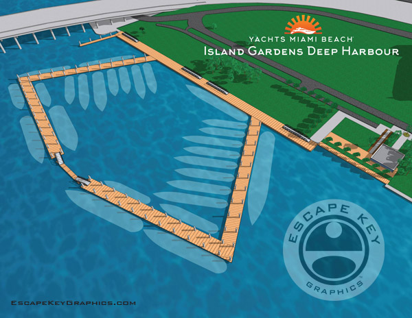 Island Gardens Deep Harbour Map - Marina Maps