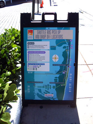 Miami Yacht and Brokerage Show bus routes map