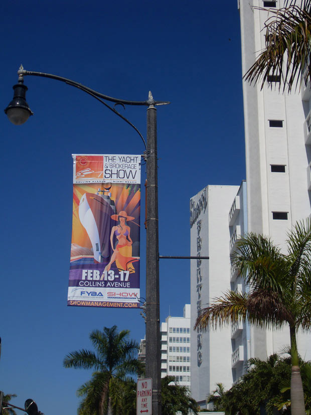 Miami Yacht and Brokerage Show 2014 pole banner