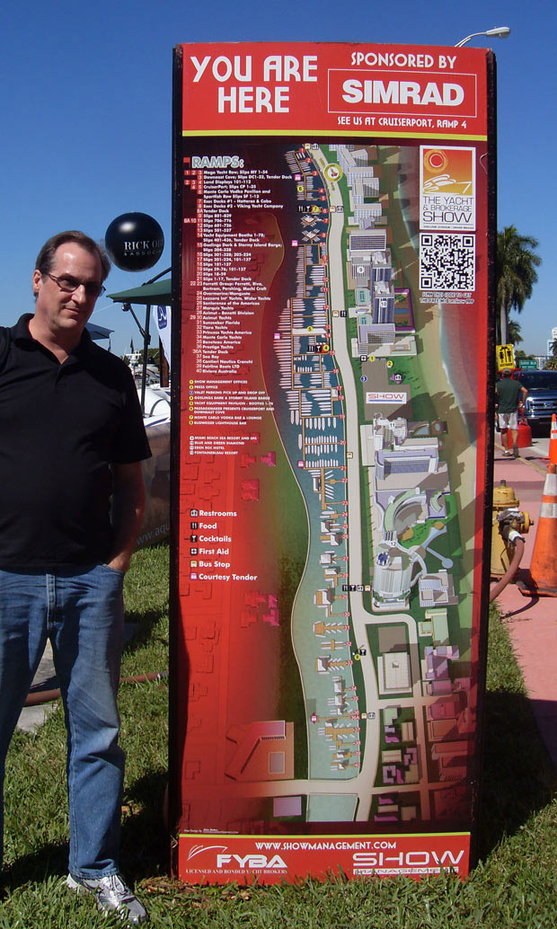 Miami Yacht and Brokerage Show 2014 you are here sign