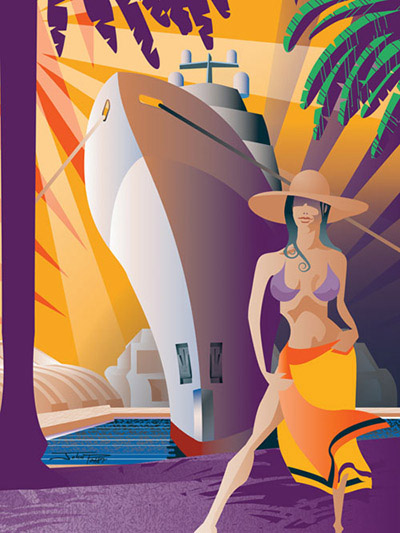 Miami Yacht and Brokerage Show Cover Illustration
