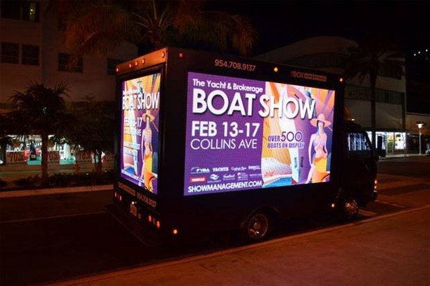 Boat Show illustration truck
