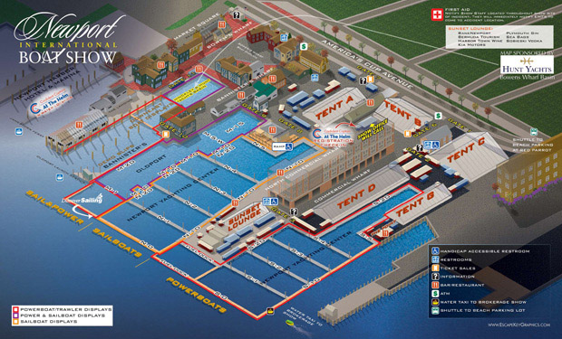 Newport International Boat Show Map