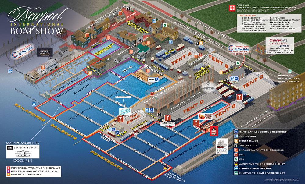 Newport International Boat Show Map