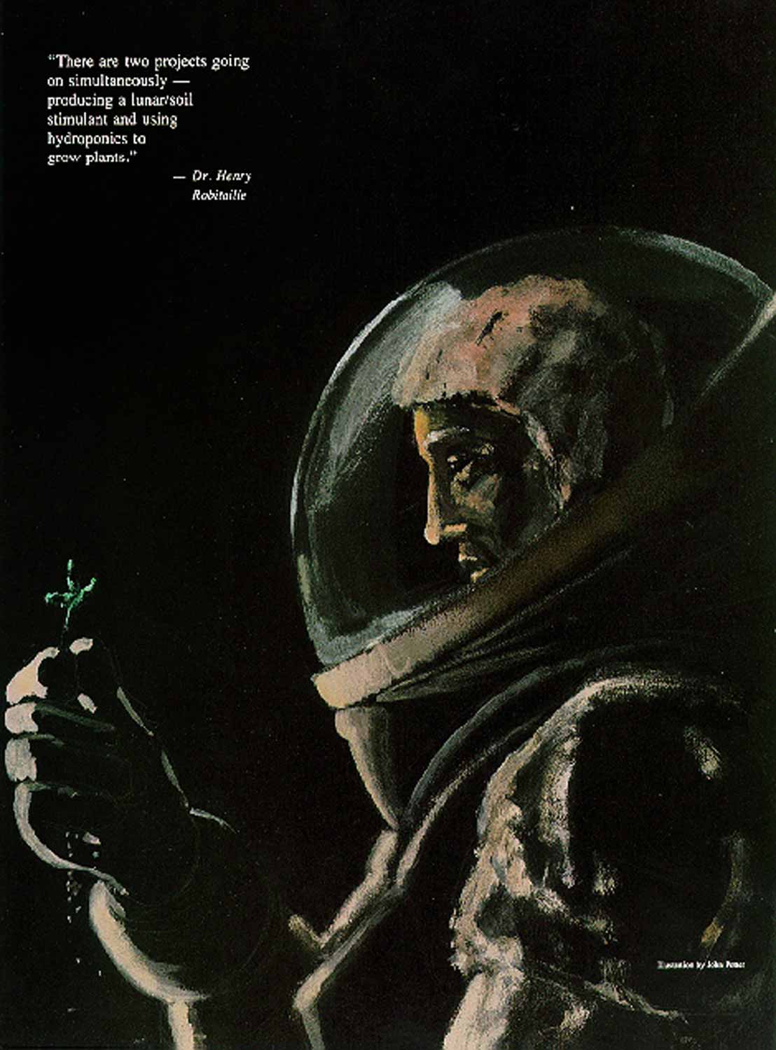 painting of an Astronaut Farmer