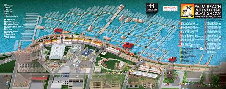Palm Beach Boat Show Map