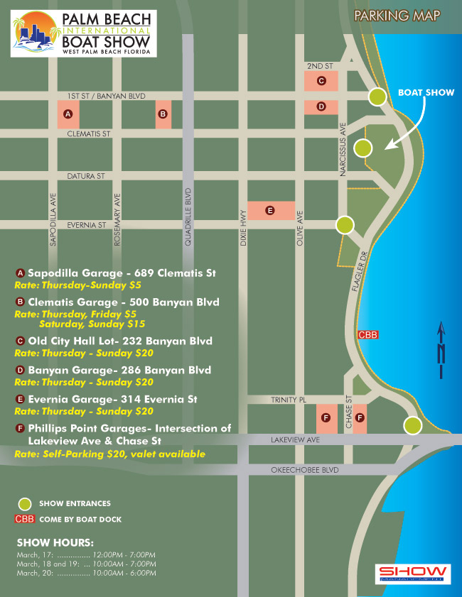 West Palm Beach parking map