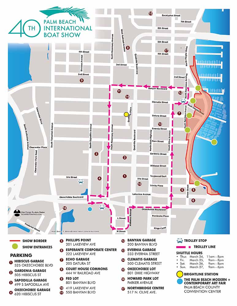 transit and parking map
