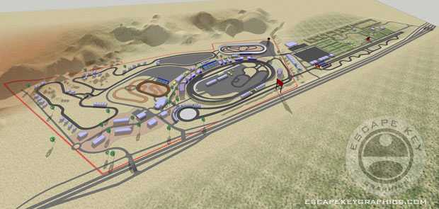 Illustrated Raceway Map