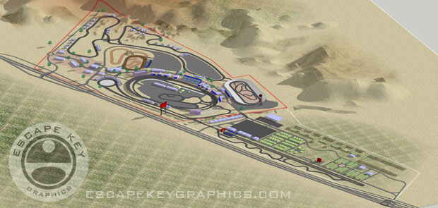 Illustrated Raceway Map