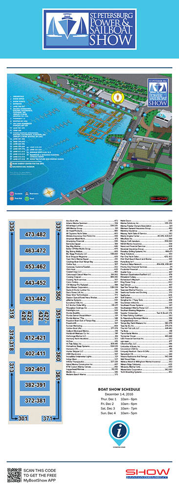 St Pete Boat Show Map