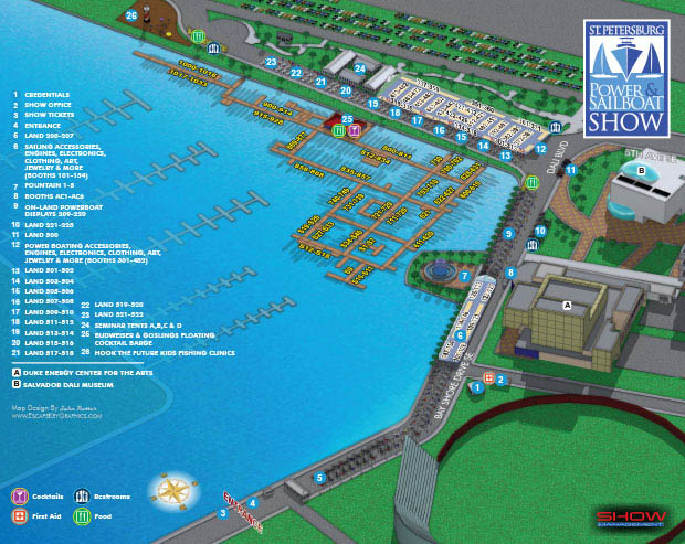 St Pete Boat Show Map