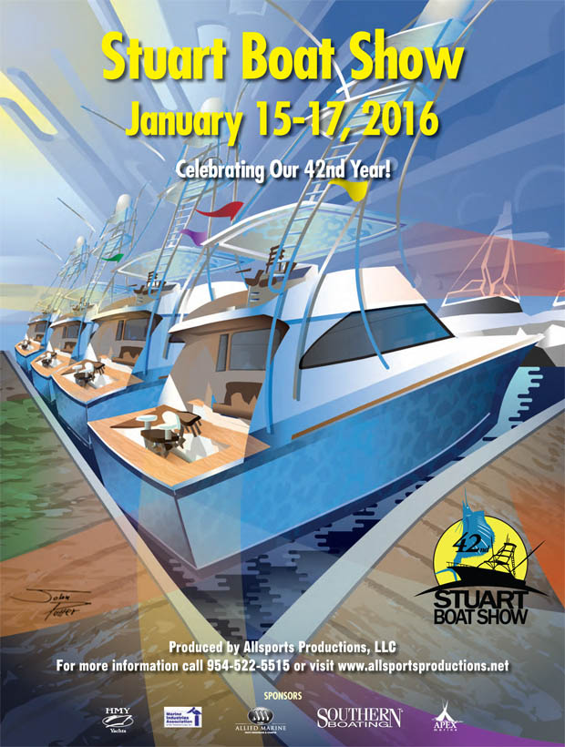 Stuart Boat Show Illustration 2016