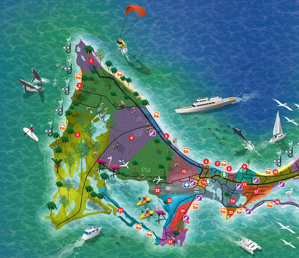 Island Tourism Map