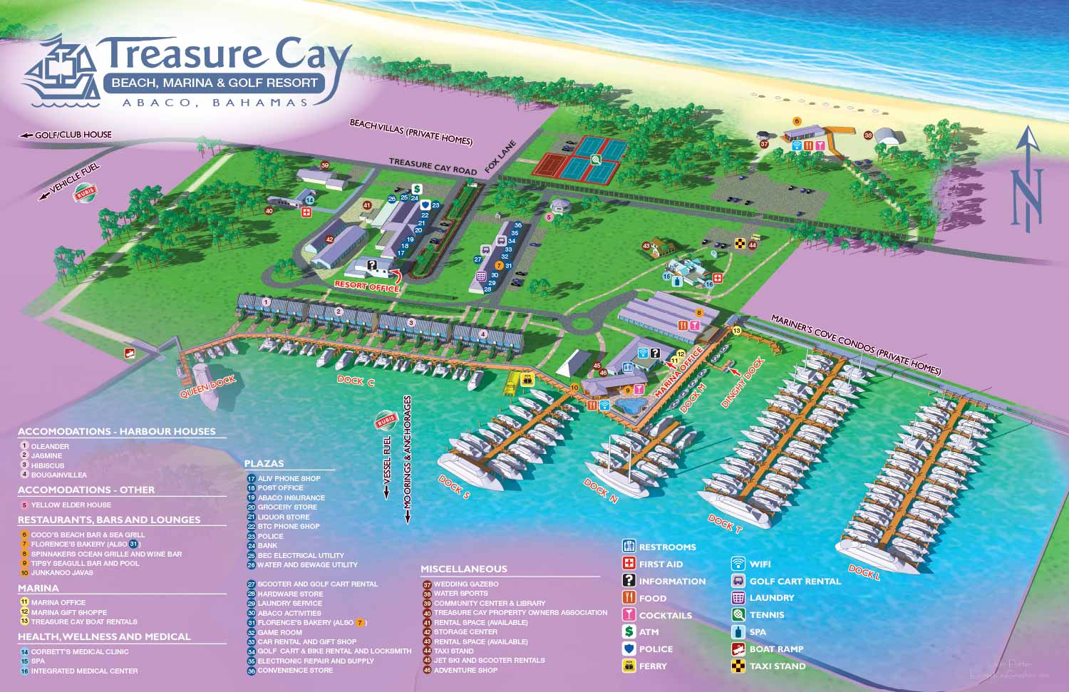 resort marina map