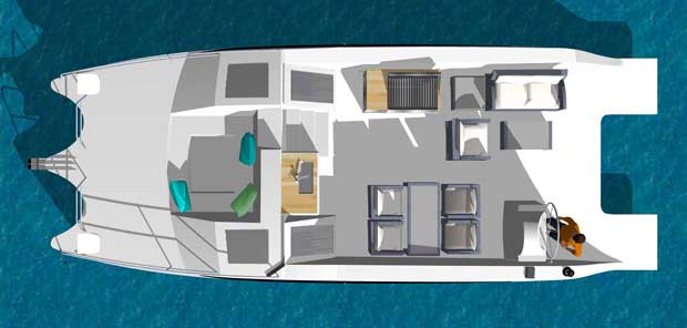 Gemini Catamaran layout