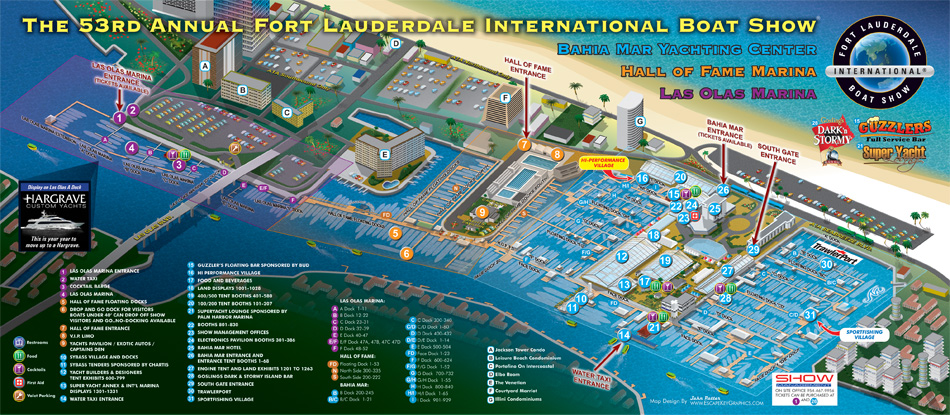 Fort Lauderdale International Boat Show map 2012