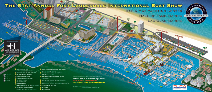 Fort Lauderdale International Boat Show map 2010