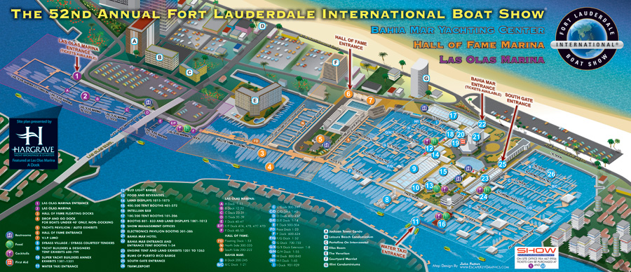 Fort Lauderdale International Boat Show map 2011