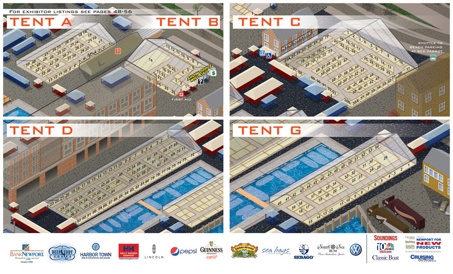 Newport Boat Show Map Details