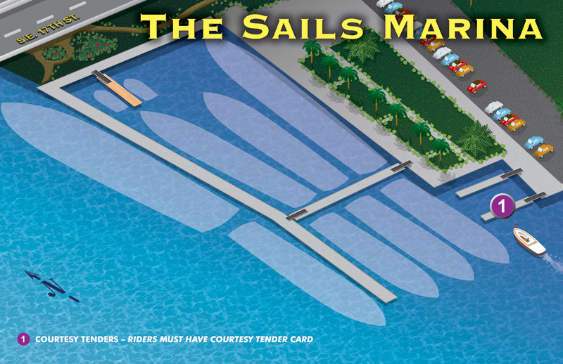 Sails Marina Map