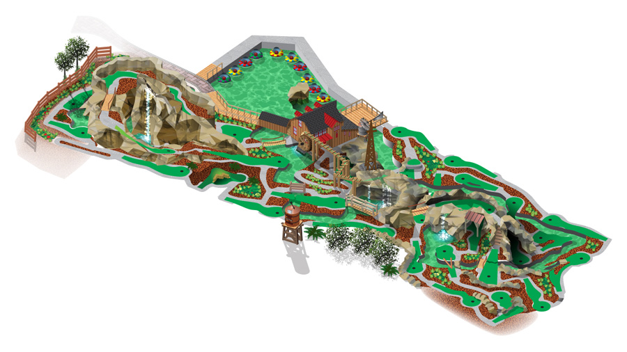 miniature golf course map