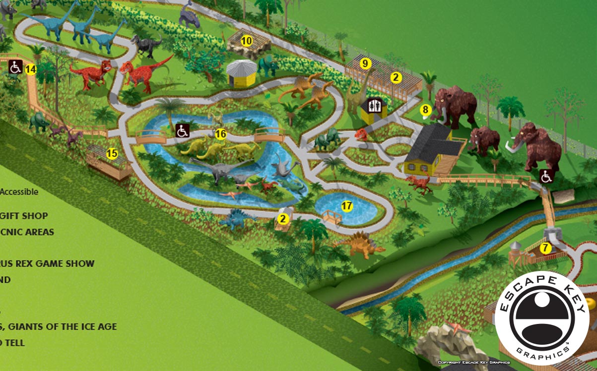 Theme Park Illustrated Map