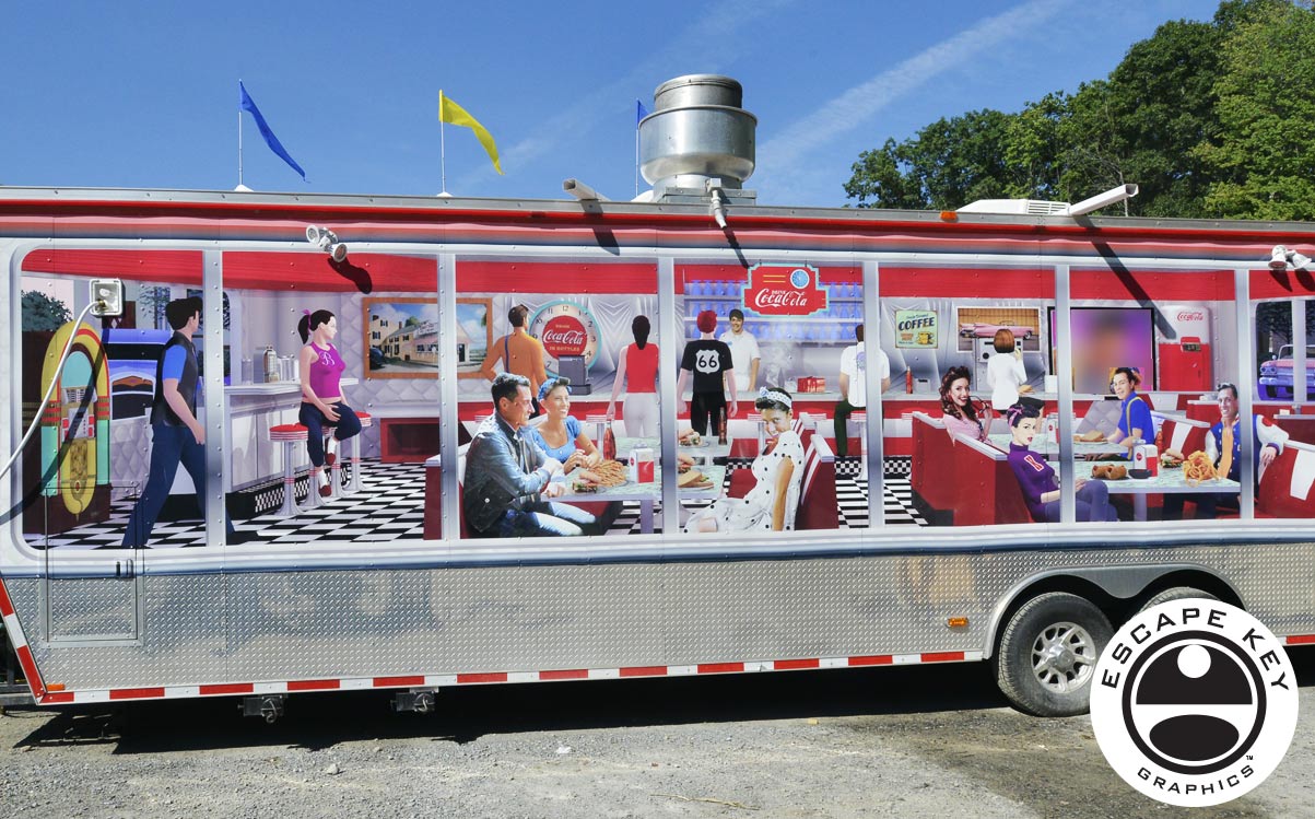 Illustration - Food Truck Custom Vinyl Wrap