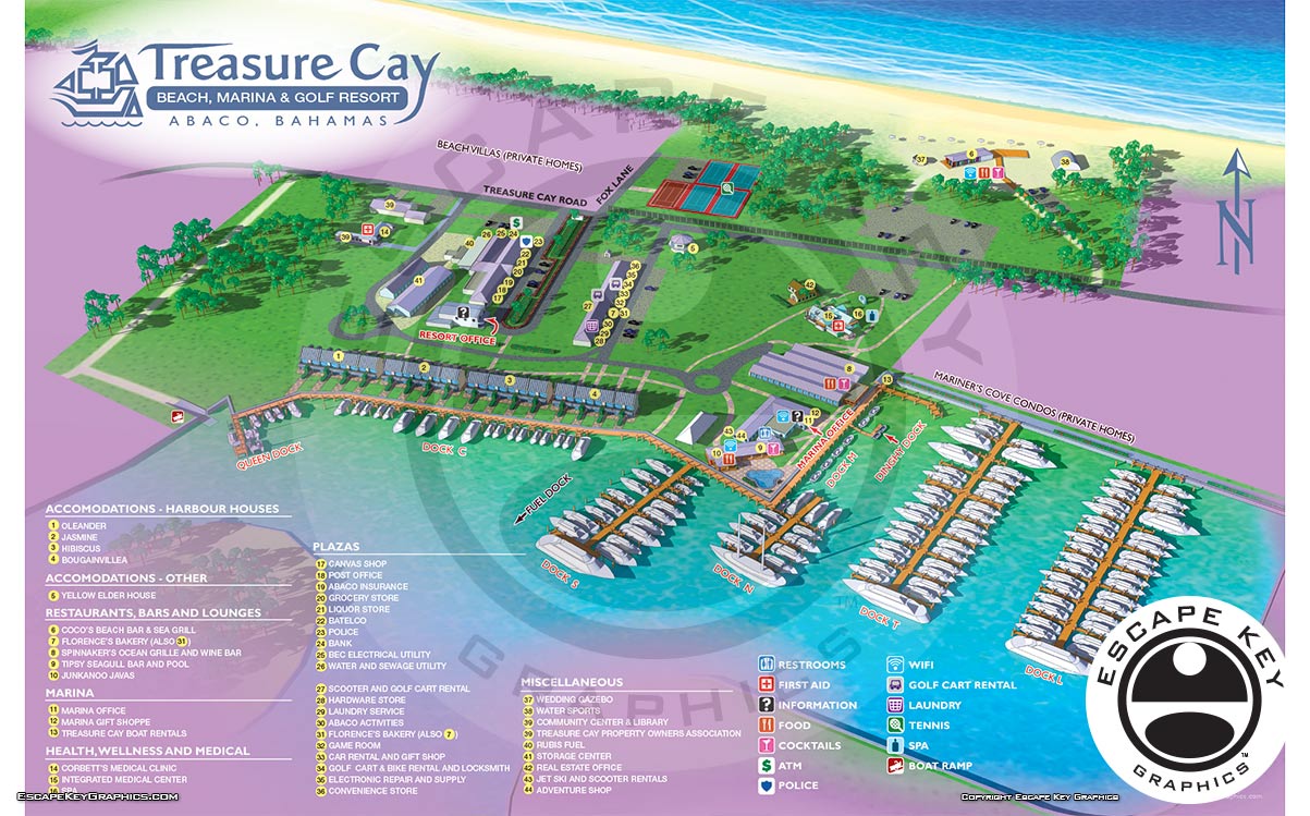 Marina and Resort Illustrated Map