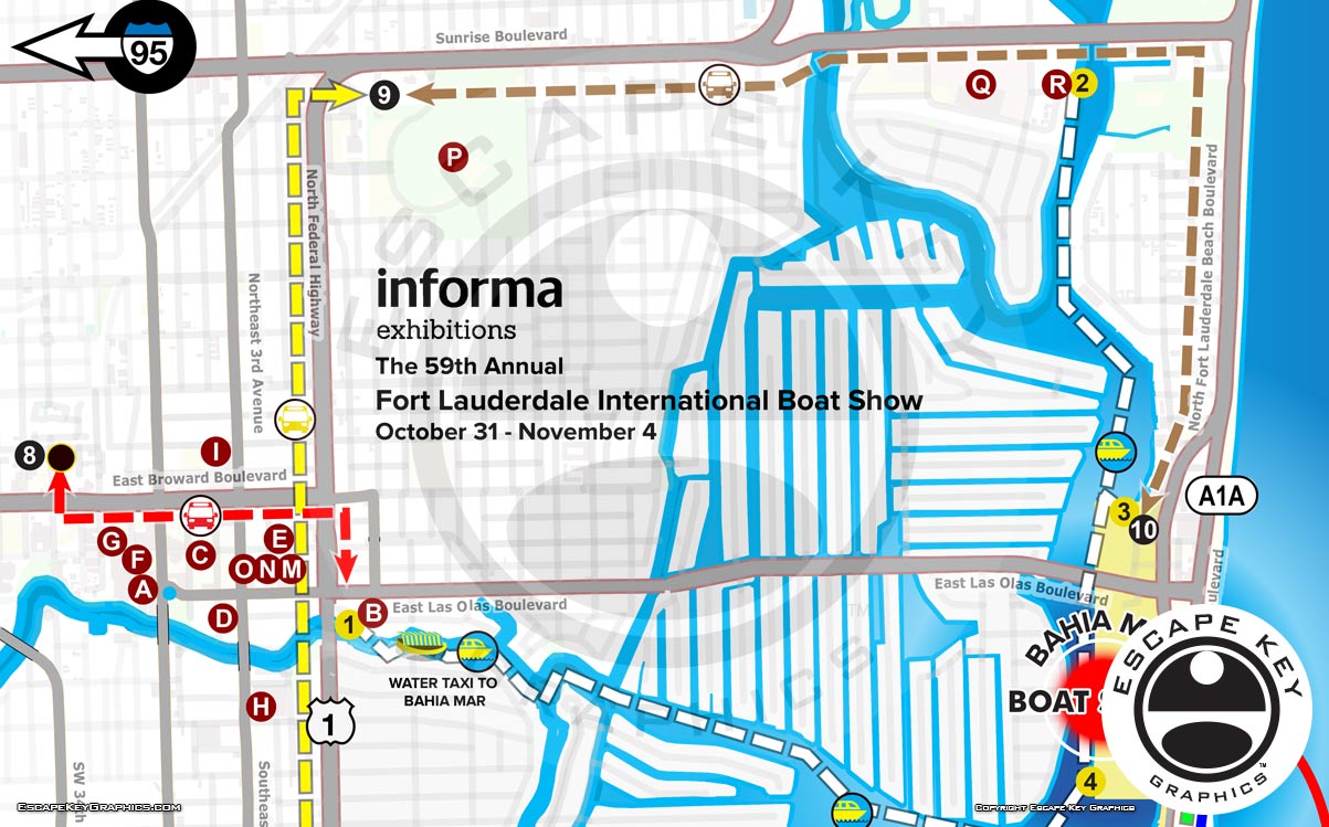 2018 FLIBS Transit and Parking Map