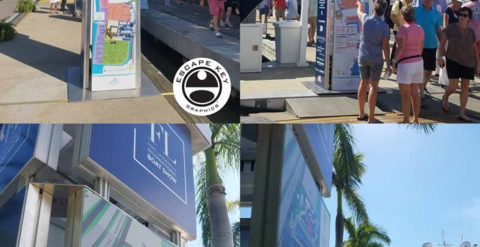 2019 FLIBS signs at the show