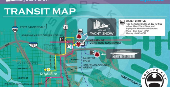 Miami Yacht Show Transportation Map