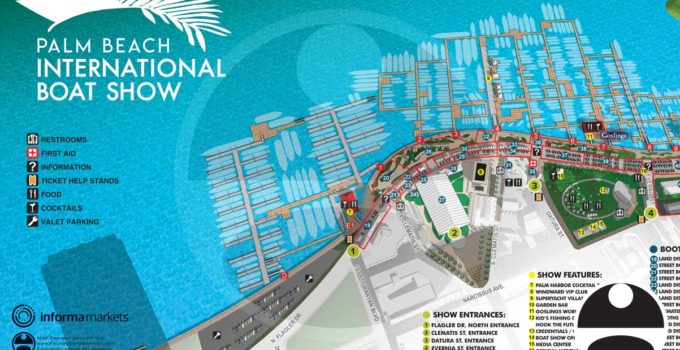 Palm Beach International Boat Show 2021 Map