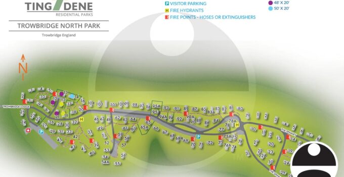 Trowbridge North Park, U.K. Residential Park Map