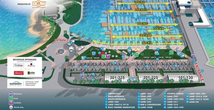 Map for the Suncoast Boat Show 2023