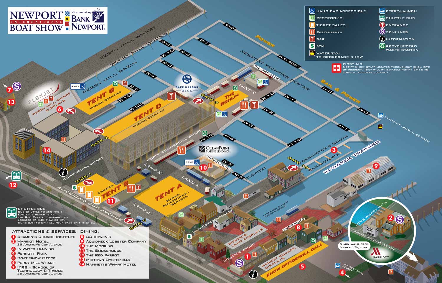 Newport Boat Show Map 2025