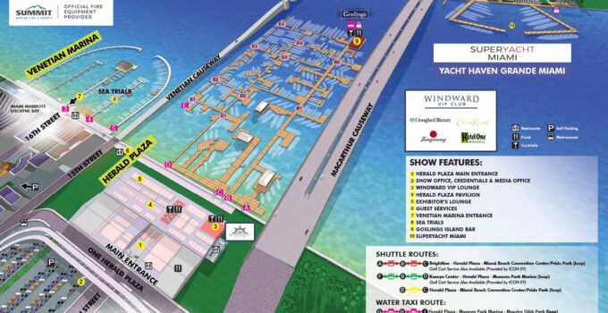 2024 Miami International Boat Show Map