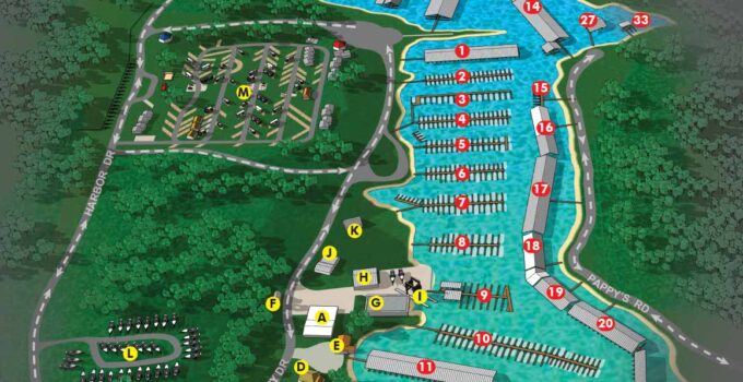 Grandpappy Point Resort and Marina Map