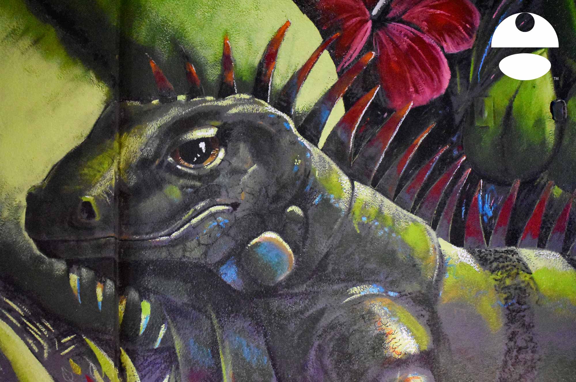 iguana mural