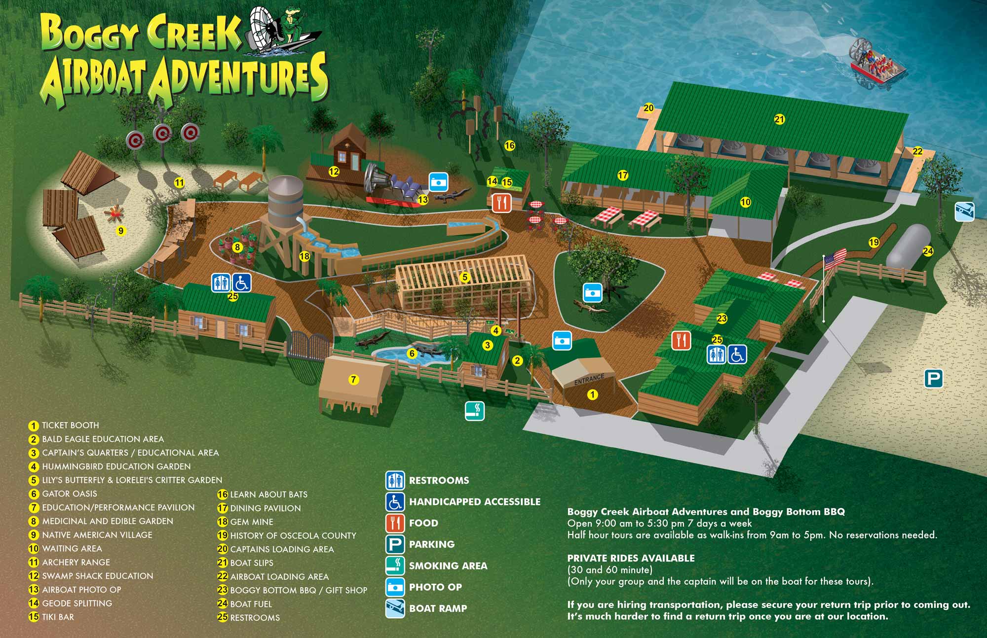 Airboat Adventures Map