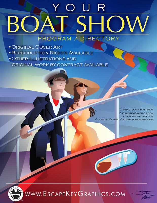 Boat Show Cover Illustration