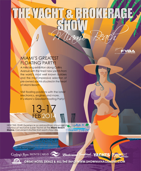Miami Yacht and Brokerage Show 2014 illustration